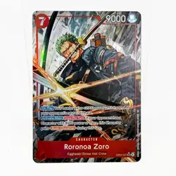 Roronoa Zoro EB04-007 SR Alt Art Adventure on Kami's Island One Piece NM Red - Image 1