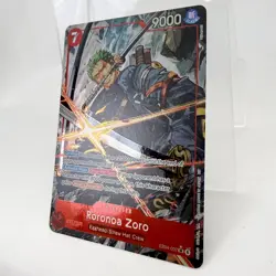 Roronoa Zoro EB04-007 SR Alt Art Adventure on Kami's Island One Piece NM Red - Image 3
