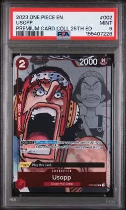 2023 ONE PIECE PREMIUM BANDAI COLLECTION 25TH EDITION #002 USOPP PSA 9 - Image 1