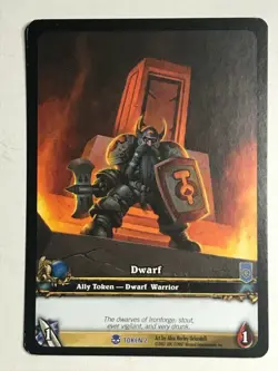 * Token Card * Dwarf * World of Warcraft TCG - Image 1