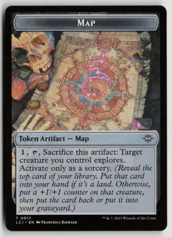 Map Token Lightly Played 17 The Lost Caverns of Ixalan MTG - Image 1