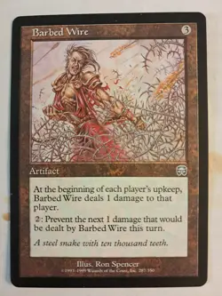 Barbed Wire (287/350) LP - Mercadian Masques - MTG - Magic ARTIFACT - Image 1