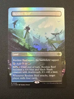 Restless Reef (Borderless) The Lost Caverns of Ixalan Foil MTG - Image 1