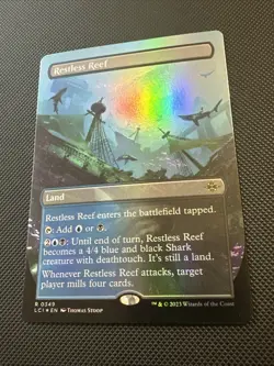 Restless Reef (Borderless) The Lost Caverns of Ixalan Foil MTG - Image 2