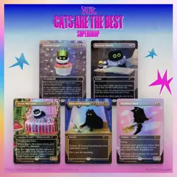 Purr's Majesty Foil "Cats are the Best" MTG **Secret Lair PRESALE** - Image 1