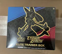 Pokemon TCG Sword & Shield Crown Zenith Elite Trainer Box Factory Sealed New - Image 1