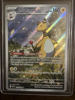 Ampharos 090/086 Holo Illustration Rare Chaos Rising Pokemon Near Mint - Image 1