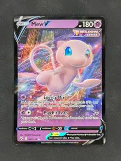 Mew V 060/159 Pokemon TCG Ultra Rare Crown Zenith Near Mint - Image 1
