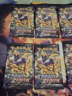 Pokemon TCG Sword and Shield Crown Zenith Booster Packs, Lot of 14, Brand New! - Image 2