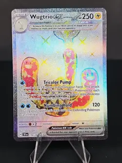 Wugtrio ex 190/162 Temporal Forces Full Art Ultra Rare Pokemon TCG Card NM - Image 1