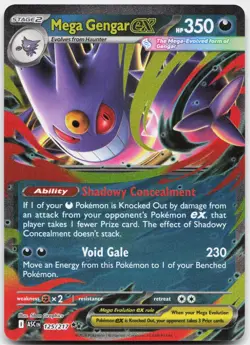 Mega Gengar ex 125/217 Double Rare Ascended Heroes Pokemon Near Mint - Image 1