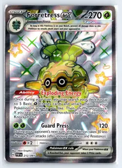 FORRETRESS EX 212 PALDEAN FATES POKEMON LP - Image 1