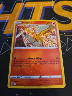 Moltres 21/172 Holo Rare 2022 Brilliant Stars Pokemon TCG NM - Image 1