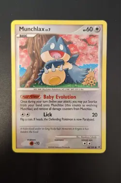 2008 Pokemon Diamond & Pearl Countdown Calendar Munchlax Lv.7 Snowflake 68/100 - Image 1