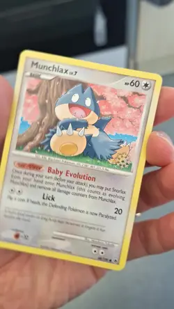 2008 Pokemon Diamond & Pearl Countdown Calendar Munchlax Lv.7 Snowflake 68/100 - Image 2