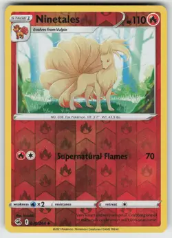 Ninetales 030/264 Uncommon Fusion Strike Pokemon Reverse Holo Near Mint - Image 1