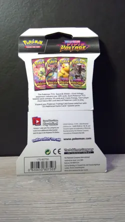 Pokemon TCG Vivid Voltage Sleeved Booster Pack Sword & Shield New Sealed - Image 2