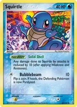Squirtle - 064/100 (#64/100) EX - Crystal Guardians MP Pokemon - Image 1