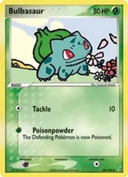 Bulbasaur - 045/100 (#45/100) EX - Crystal Guardians MP Pokemon - Image 1