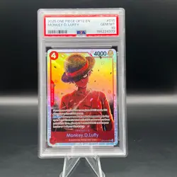 Monkey D Luffy PSA 10 One Piece 2025 OP12-015 SR Foil Legacy of the Master - Image 1