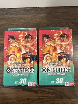 ONE PIECE ENGLISH TCG (ST-30) DECK LUFFY & ACE LOT OF 2X SEALED - Image 1