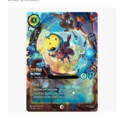Ravensburger Disney Lorcana Zipper - Big Helper Enchanted Foil Emerald 235/204 - Image 1