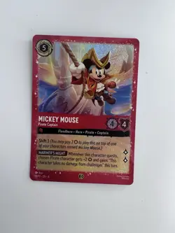 Mickey Mouse Pirate Captain - Promo - Disney Lorcana NM - FOIL in shrinkwrap - Image 1