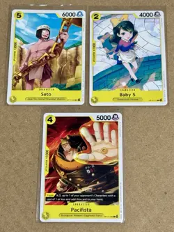 One Piece Card Game Ccg Tcg Seto Baby 5 Pacifista Cards Set Lot - Image 1
