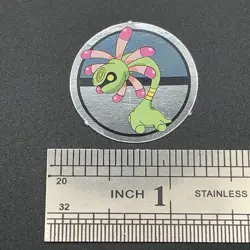 Cradily Pokemon Paper Ginpika Medal Card Nintendo Japanese Rare TCG S206-60 - Image 2
