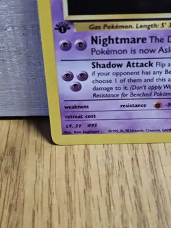 Sabrina's Haunter 55/132 Gym Challenge 1st Edition Non-Holo Pokemon Card TCG - Image 5