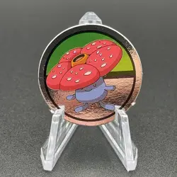 Vileplume Pokemon Paper Ginpika Medal Card Nintendo Japanese Rare TCG S206-59 - Image 1