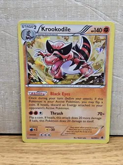 Krookodile 62/98 Emerging Powers Cracked Ice Holo Rare Pokemon Card TCG - Image 1