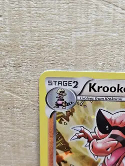 Krookodile 62/98 Emerging Powers Cracked Ice Holo Rare Pokemon Card TCG - Image 3