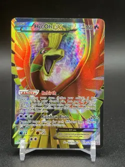 Pokemon TCG Ho-Oh-EX Dragon Exalted Full Art Ultra Rare Card 119/124 MP- - Image 1