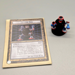 Yugioh Dungeon Dice Monster Thunder Ball ST-02 DDM Figure and Card English - Image 1