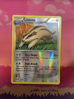 Pokemon Card Linoone Primal Clash Reverse Holo Uncommon 112/160 Near Mint - Image 1