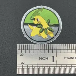 Bayleef Pokemon Paper Ginpika Medal Card Nintendo Japanese Rare TCG S206-58 - Image 2