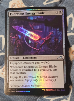 Enormous Energy Blade FOIL NEO MTG 96/302 MTG Magic - Image 1
