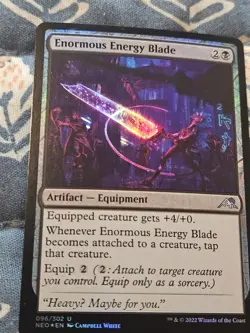 Enormous Energy Blade FOIL NEO MTG 96/302 MTG Magic - Image 3