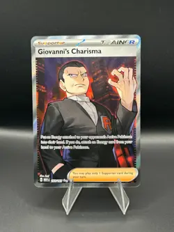 Giovanni's Charisma 197/165 Ultra Rare Pokemon TCG S&V 151 NM - Image 1