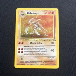 Pokemon Kabutops 9/62 Fossil Holo - Image 1