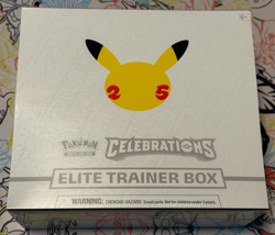 Pokemon Celebrations 25th Anniversary Elite Trainer Box Sealed + Free extra pack - Image 1