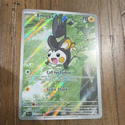 Pokemon Emolga Sv: Black Bolt 112/086 Holo Illustration Rare Lightning 70HP - Image 1