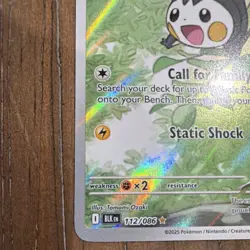 Pokemon Emolga Sv: Black Bolt 112/086 Holo Illustration Rare Lightning 70HP - Image 5