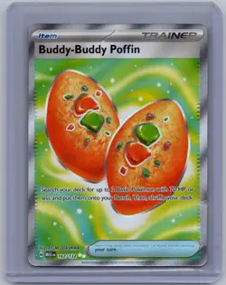 BUDDY-BUDDY POFFIN 167/132 ULTRA RARE MEGA EVOLUTION POKEMON HOLO NM/M - Image 1