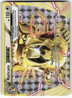 Raticate BREAK 89/122 BREAK Rare BREAKpoint Pokemon Near Mint - Image 1