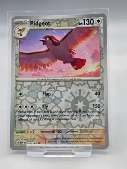 Pokemon - Pidgeot 018/165 - Scarlet & Violet 151 - Reverse Holo - Image 1