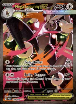 Mega Lopunny ex 128/094 Special Illustration Rare Pokemon Phantasmal Flames NM - Image 1