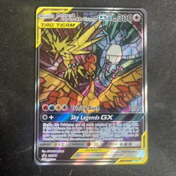 Moltres & Zapdos & Articuno GX SM210 NM Pokemon TCG Hidden Fates ETB Promo - Image 2
