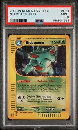 Nidoqueen Holo H21/144 PSA 9 Skyridge Pokemon - Image 1